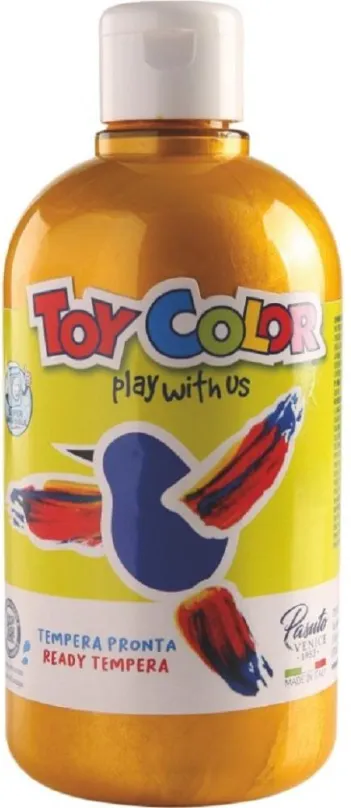 Tempery Temperová farba Toy color 500 ml - zlatá