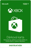 Dobíjacie karta Xbox Live Darčeková karta v hodnote 1500Kč