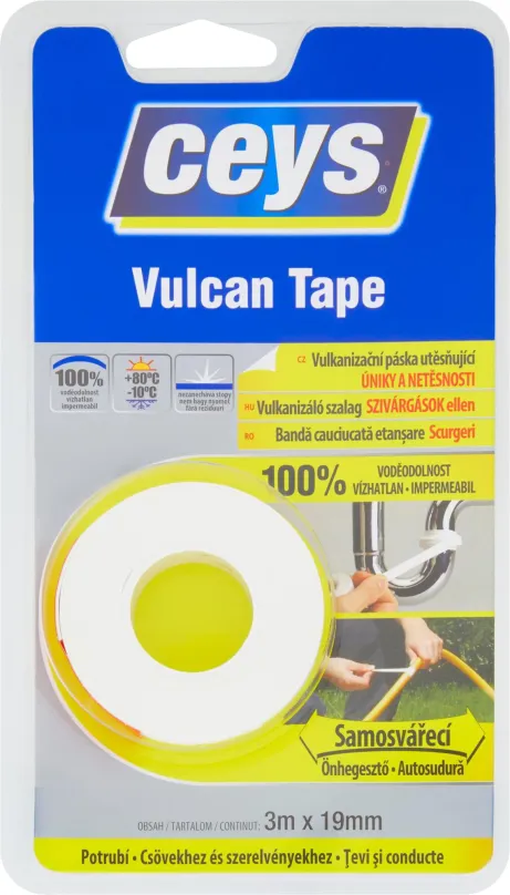Lepiaca páska CEYS Vulan Tape utesňujúce 3 mx 19 mm