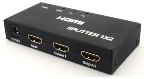 Rozbočovač PremiumCord externý HDMI Splitter, 2x port HDMI 1.4 čierny