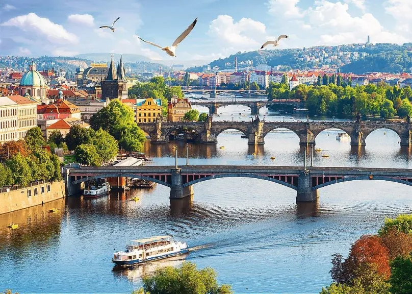 Puzzle Trefl Puzzle Pražské mosty, Česká republika 500 dielikov