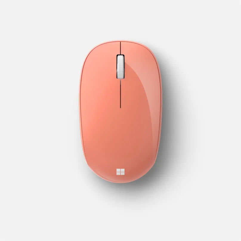 Myš Microsoft Bluetooth Mouse Peach, bezdrôtová, optická, symetrická, pripojenie cez blue