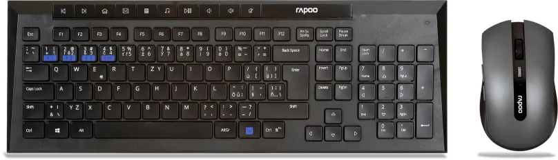 Set klávesnice a myši Rapoo 8200 Wireless Multi-Mode Black - CZ/SK