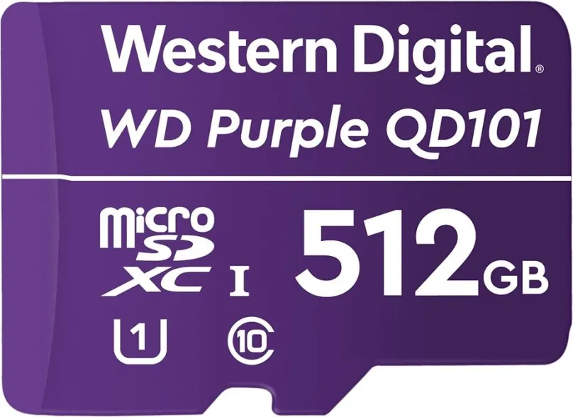 Pamäťová karta WD SDXC 512GB Purple QD101