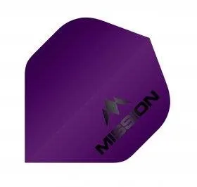 Letky na šípky Mission Letky Logo - Matt Purple F1962