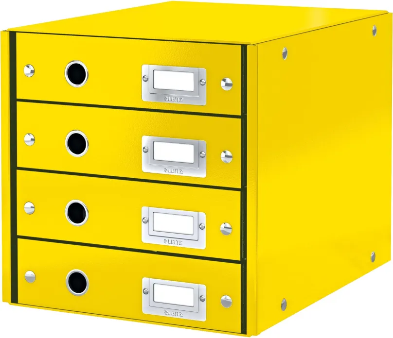 Zásuvkový box LEITZ Click & Store WOW, 4dielny, žltý