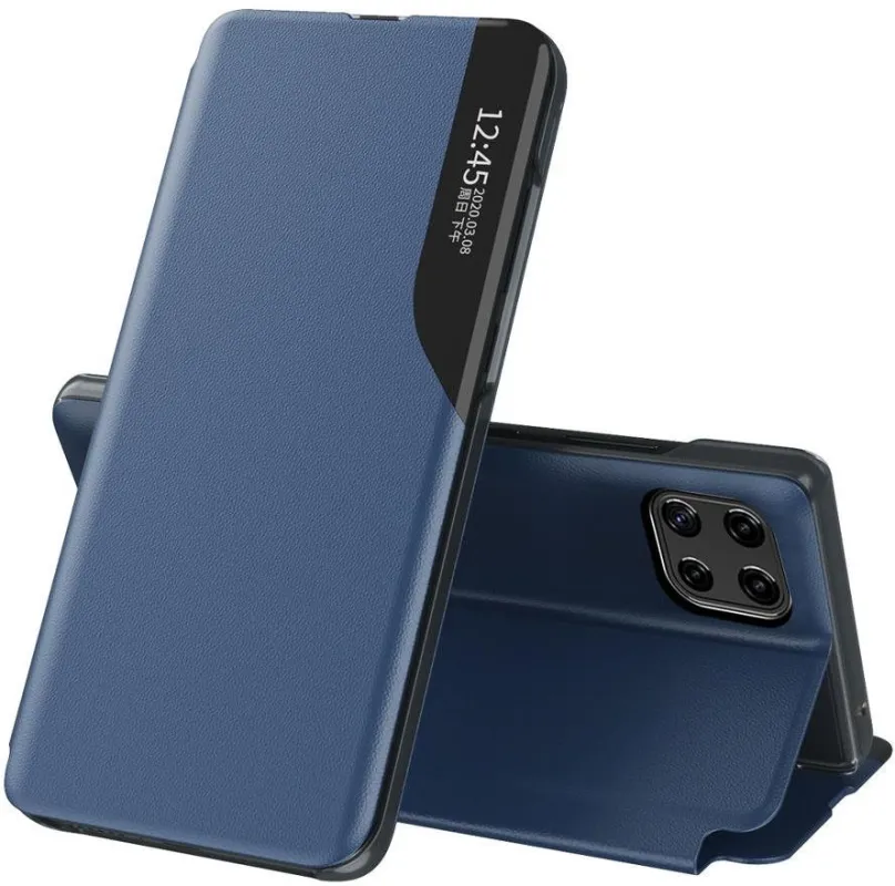 Púzdro na mobil Eco Leather View knižkové púzdro na Samsung Galaxy A22 4G, modré