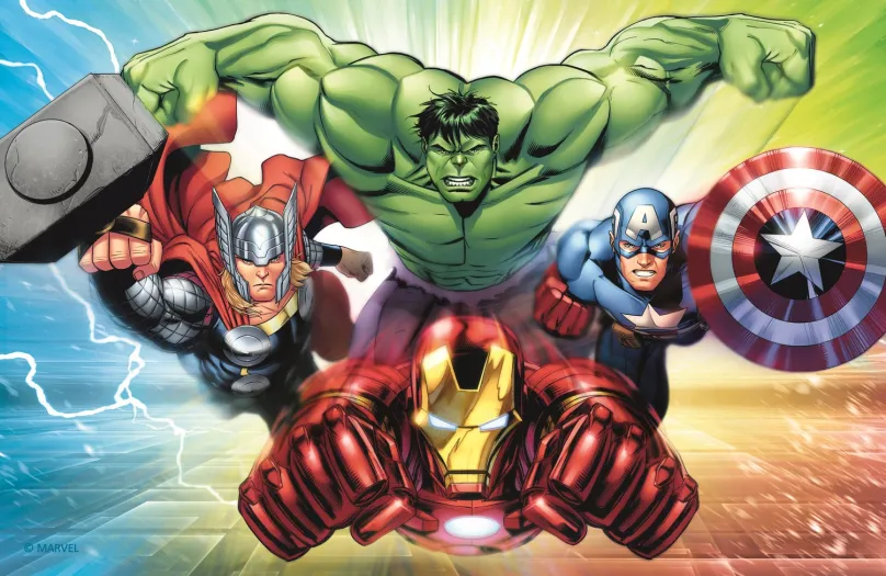 TREFL Puzzle Avengers: Silná štvorka 54 dielikov
