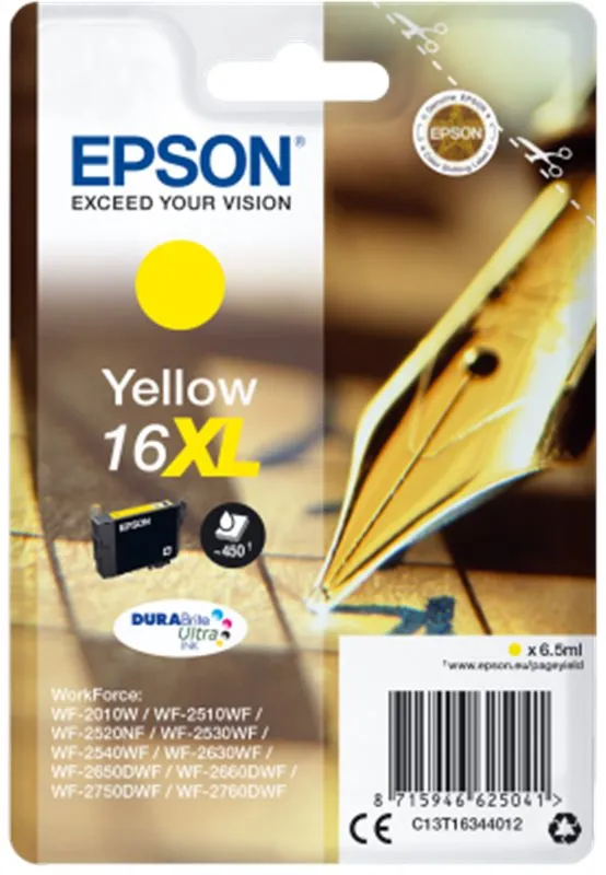 Cartridge Epson T1634 XL žltá