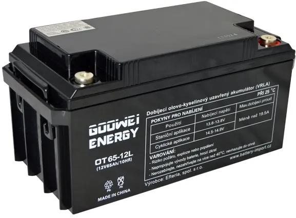 Trakčné batérie GOOWEI ENERGY OTL65-12, batérie 12V, 65Ah, DEEP CYCLE