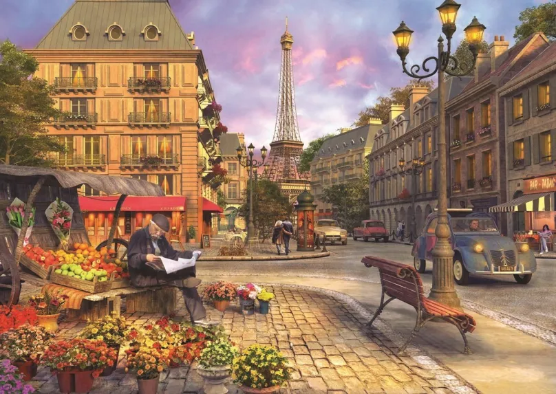 Puzzle Anatolian Puzzle Život v uliciach Paríža 1500 dielikov
