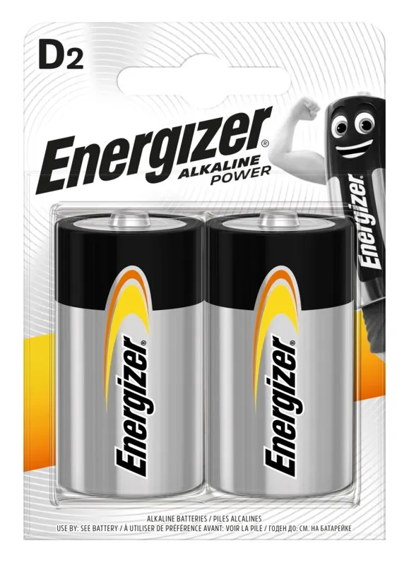 Jednorazová batéria Energizer Alkaline Power D2 LR20/D, 2ks