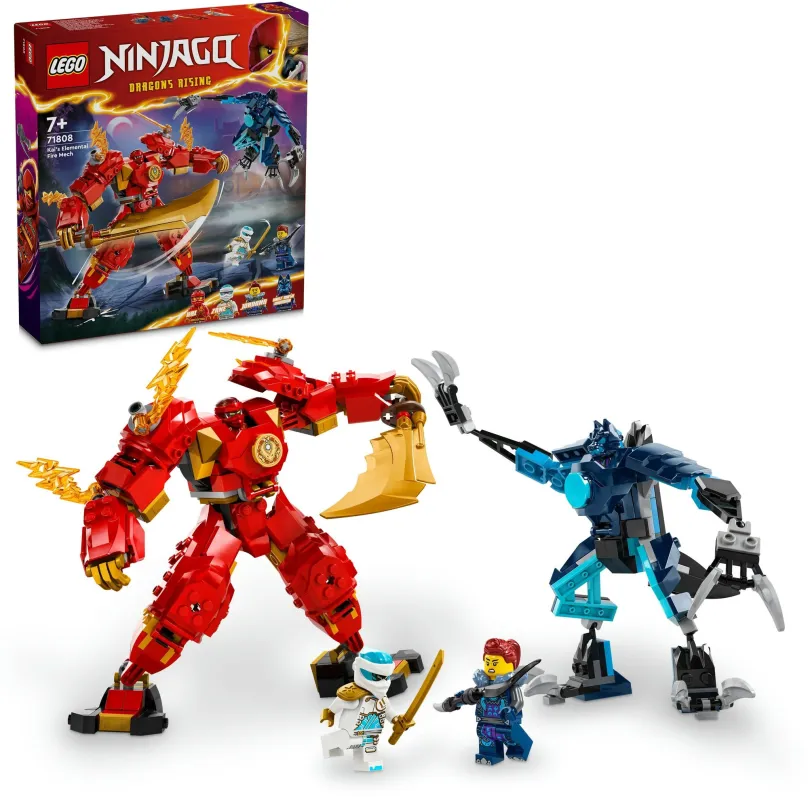 LEGO stavebnica LEGO® NINJAGO® 71808 Kaiov živelný ohnivý robot