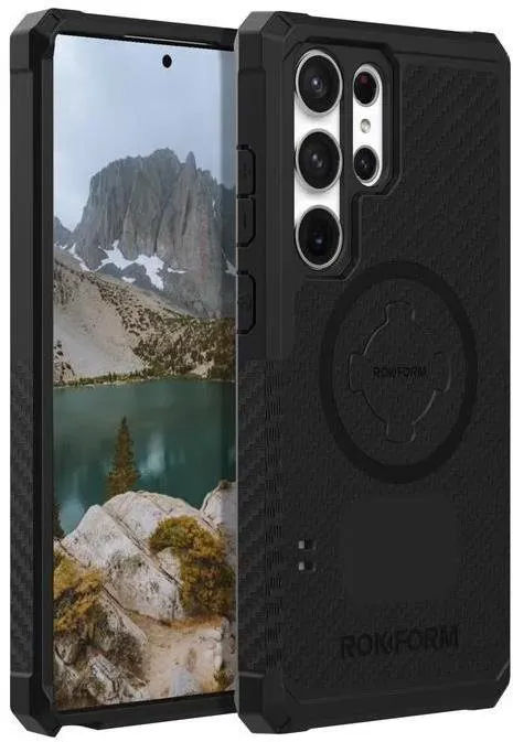Kryt na mobil Rokform Kryt Rugged pre Samsung Galaxy S23 Ultra, čierny