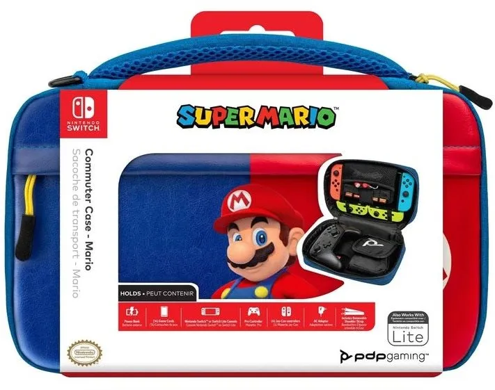 Obal na Nintendo Switch PDP Commuter Case - Mario - Nintendo Switch, Lite - taška, jednodu