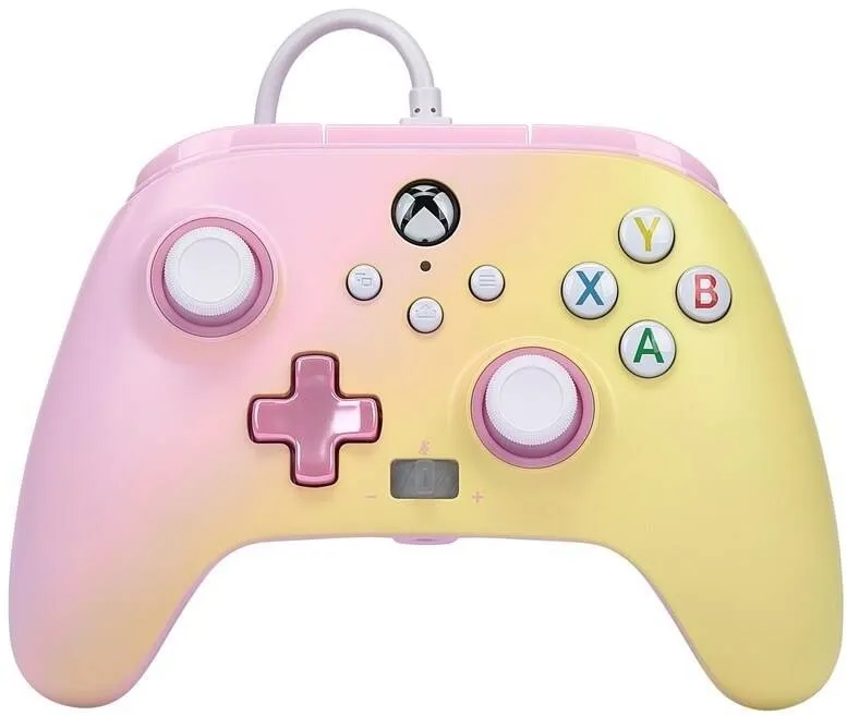 Gamepad PowerA Enhanced Wired Controller - Pink Lemonade - Xbox, pre PC, Xbox Series X|S a