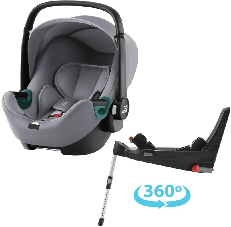 Autosedačka Britax Römer Baby-Safe 3 i-Size so základňou Flex Base 5Z Bundle Frost Grey