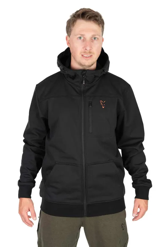 FOX Bunda Collection Black/Orange Soft Shell Jacket S