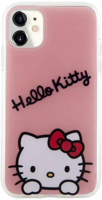 Kryt na mobil Hello Kitty IML Daydreaming Logo Zadný Kryt pre iPhone 11 Pink