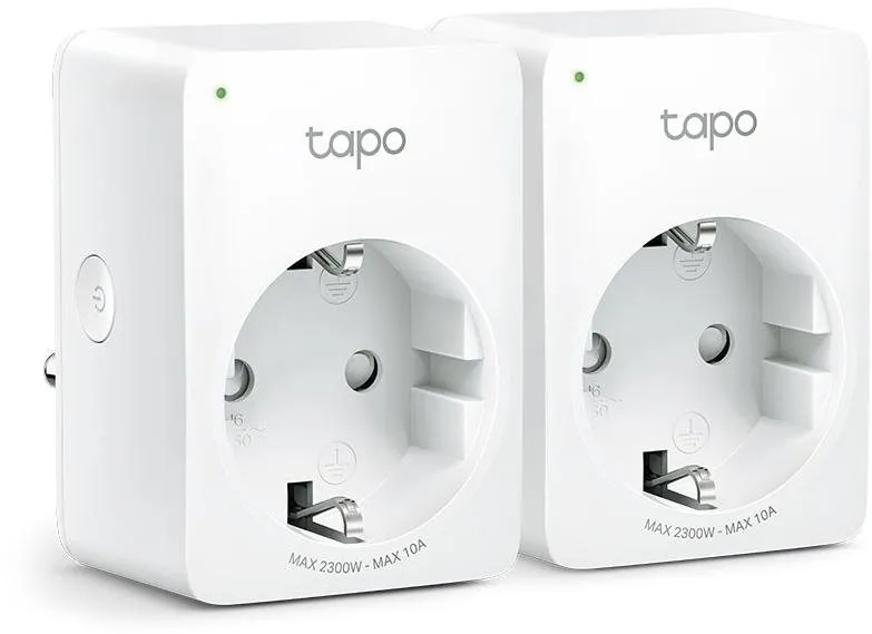 Chytrá zásuvka TP-Link Tapo P100 (2-pack) (EU), , funguje samostatne, kompatibilný s Googl