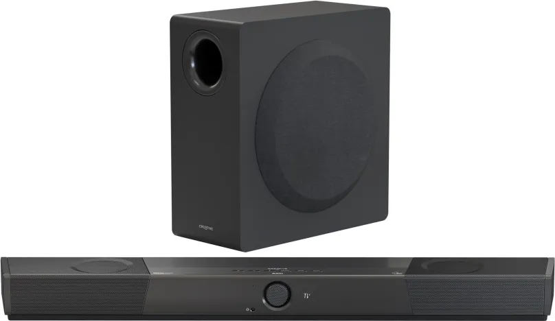 SoundBar Creative SXFI Carrier Dolby Atmos, 7.1, s výkonom 450 W, aktívny bezdrôtový subwo