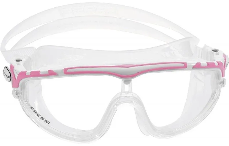Plavecké okuliare Cressi Skylight, bielo-ružová