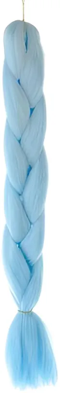 Doplnok ku kostýmu Soulima Vlasy Kanelové syntetické Vrkôčiky ombre modré