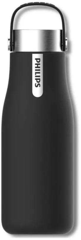 Filtračná fľaša AQUASHIELD PHILIPS GoZero UV samočistiaca fľaša 590 ml čierna