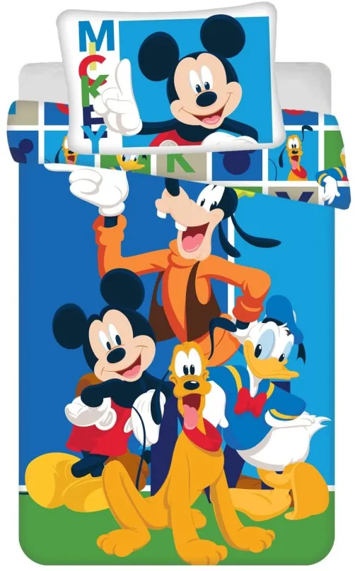 Detské obliečky Jerry Fabrics Disney Mickey and Friends baby 100x135, 40x60 cm