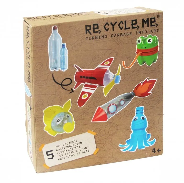 Vyrábanie pre deti Set Re-cycle me pre chlapcov – PET fľaša