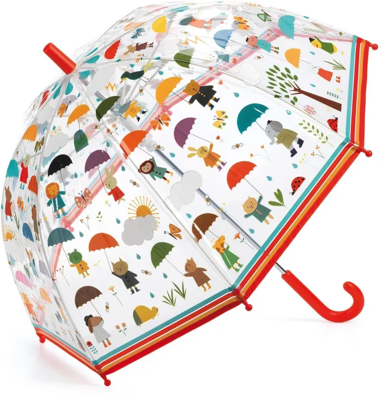 Detský dáždnik Djeco Krásny dizajnový dáždnik - V daždi