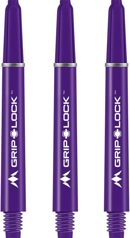 Násadky na šípky Mission Násadky GripLock - medium - purple