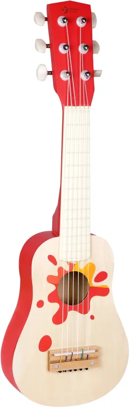 Detská gitara Teddies Gitara drevo s trsátkom