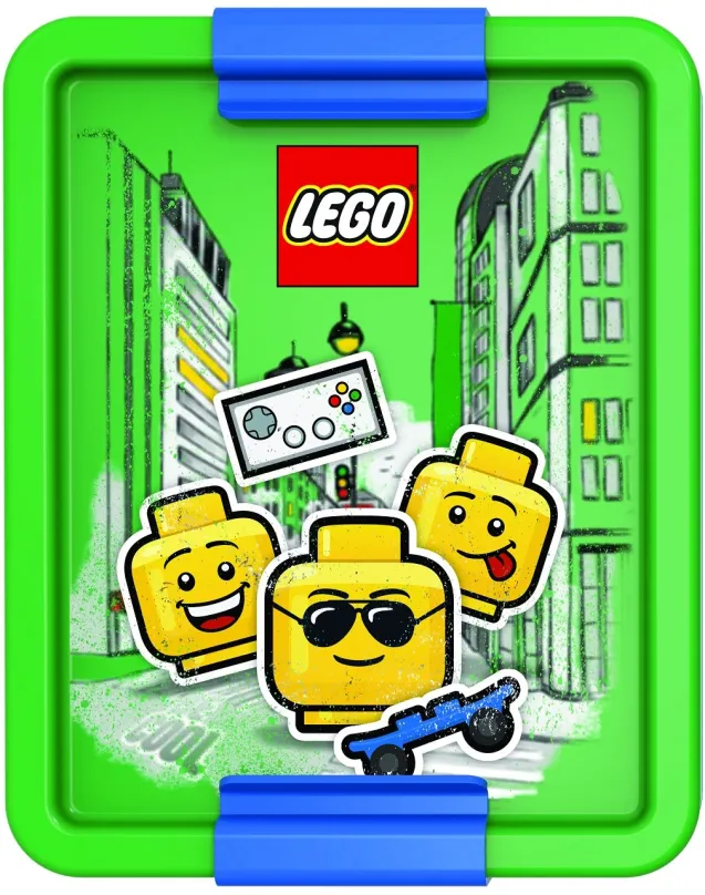 Desiatový box LEGO Iconic Boy zeleno-modrá