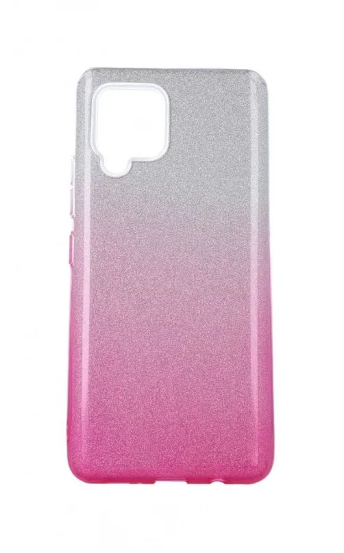 Kryt na mobil TopQ Samsung A42 glitter strieborno-ružový 55358