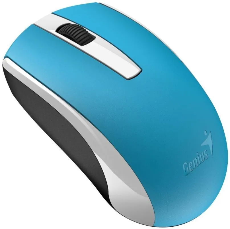 Myš Genius ECO-8100 modrá, bezdrôtová, optická, 1600DPI, 3 tlačidlá, Unifying ready, USB,