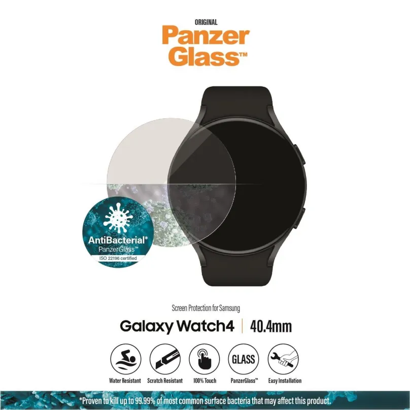 Ochranné sklo PanzerGlass Samsung Galaxy Watch 4 (40mm), pre chytré hodinky Samsung Galaxy