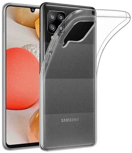 Puzdro na mobil TopQ Samsung A42 silikón priehľadný ultratenký 0,5 mm 54746