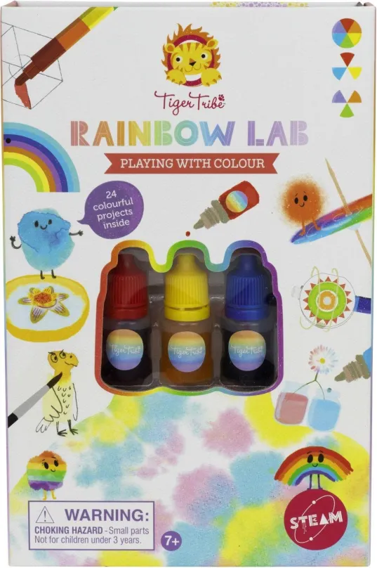 Experimentálna sada Tiger Tribe Kreatívna sada Rainbow Lab Playing with Colour