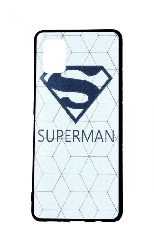 Kryt na mobil TopQ Samsung A51 3D silikón Biely Superman 47864