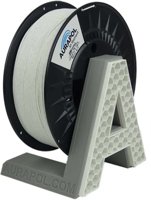 Filament AURAPOL PLA 3D Filament Mramor 1 kg 1,75 mm, materiál PLA, priemer 1,75 mm s tole