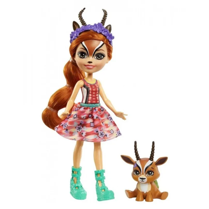ENCHANTIMALS Bábika so zvieratkom Gabriela Gazelle a Spotter, Mattel GTM26