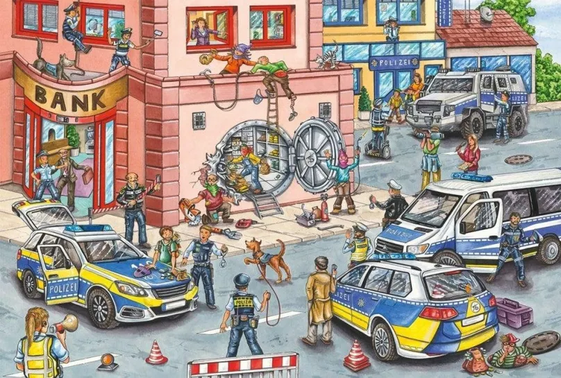 SCHMIDT Puzzle Polícia v akcii 100 dielikov