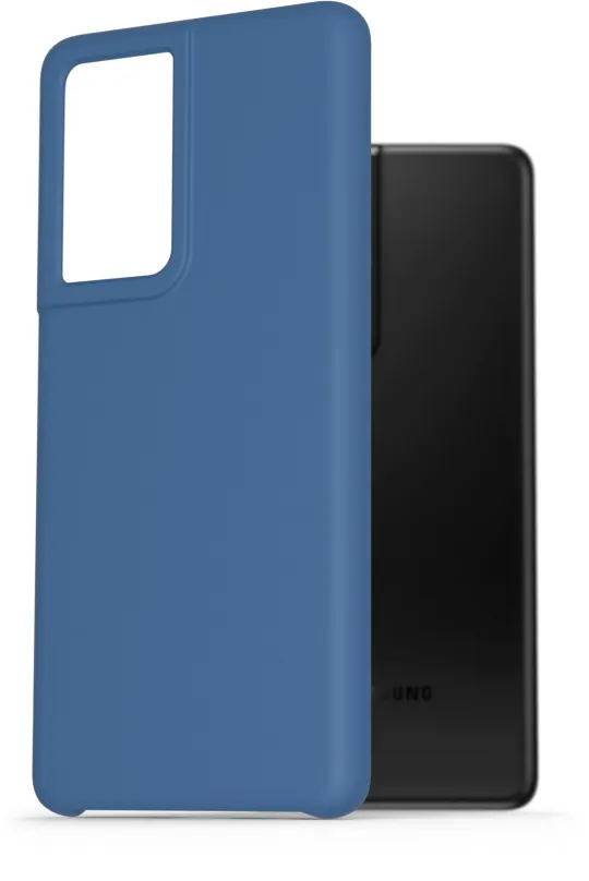 Kryt na mobil AlzaGuard Premium Liquid Silicone Case pre Samsung Galaxy S21 Ultra 5G modré