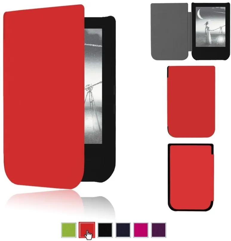 Púzdro na čítačku kníh Durable Lock PB-09 - Púzdro pre Pocketbook 631 - červené