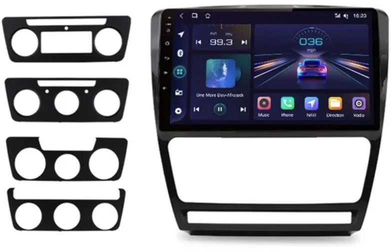 Autorádio OSSURET 2GB Autorádio Octavia mk2 II s CarPlay a Android Auto
