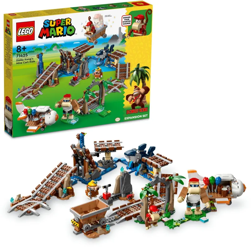 LEGO stavebnica LEGO® Super Mario™ 71425 Diddy Kongova jazda v banskom vozíku – rozširujúci set