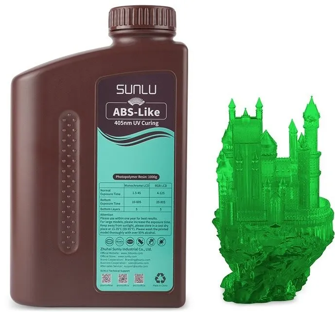 UV resin Sunl ABS Like Resin Clear Green