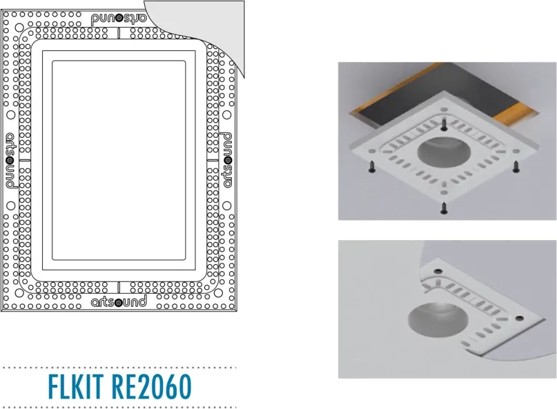ARTSOUND FLKIT RE2060 - sada pre zapustenú montáž vstavaných reproduktorov RE2060
