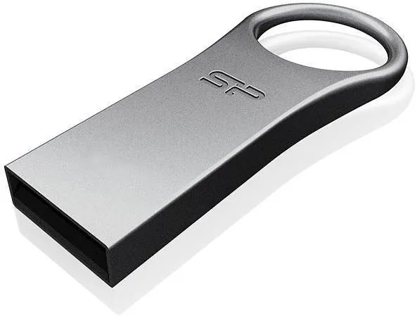 Flash disk Silicon Power Firma F80 8 GB, 8 GB - USB 2.0, s pútkom na kľúče, materiál kov,
